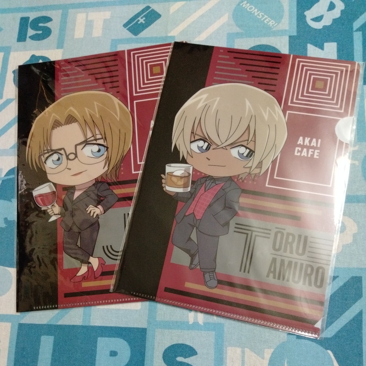 名探偵コナン セガラッキーくじ E賞 A5サイズ ミニ クリアファイル ジョディー 安室 透 緋色編 未開封新品 カフェ 2020拍卖