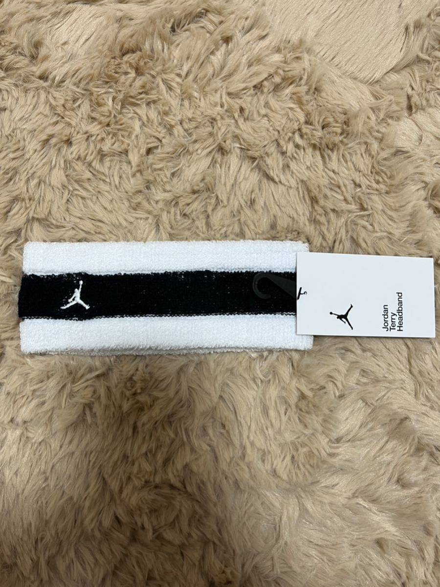 ジョーダン(JORDAN)(メンズ、レディース)ヘッドバンド テリー ホワイト、ブラック拍卖