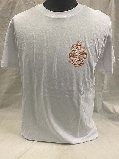 EMD 半袖 Tシャツ Mサイズ ロゴ ホワイト 白 オレンジ ハーレー ストリート ナックル パンヘッド ショベル スポーツスター拍卖