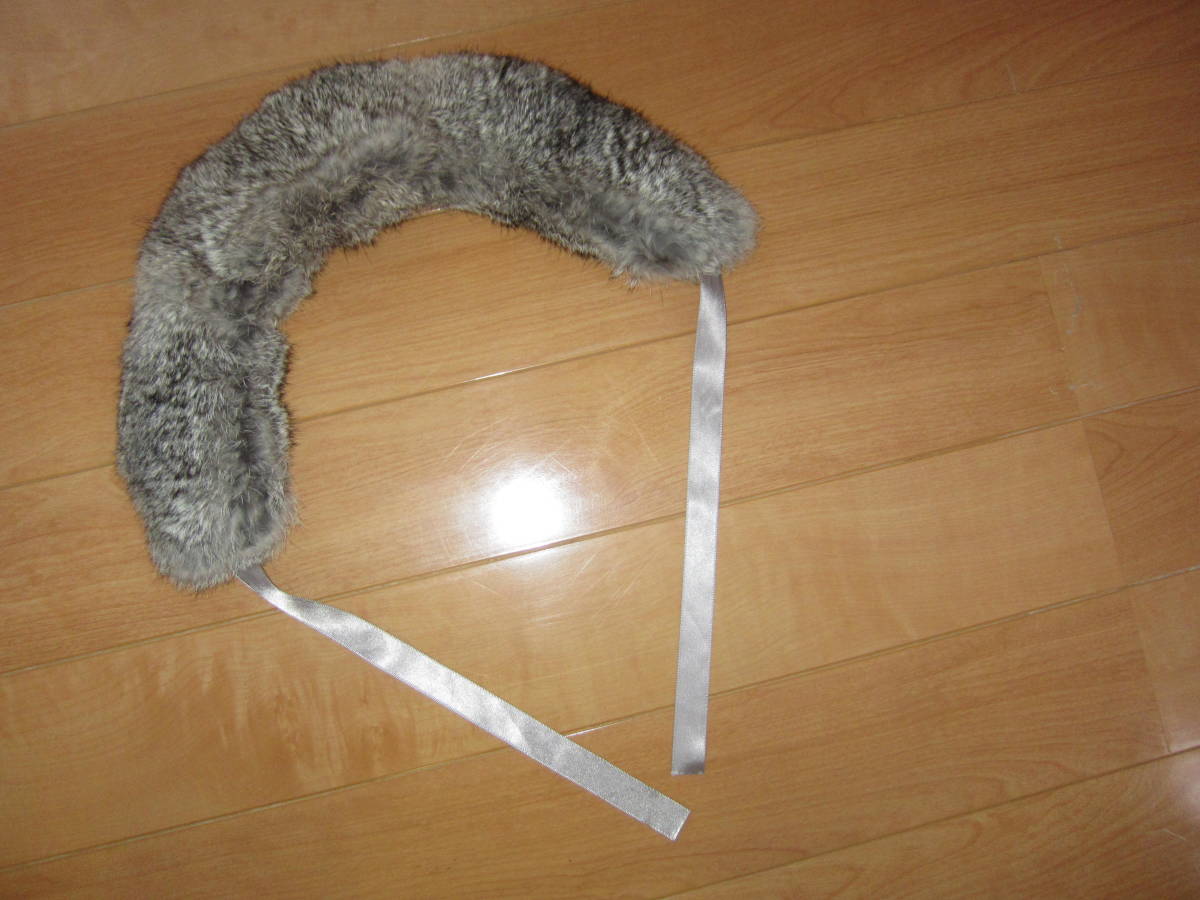 美品 COMME CA ISM コムサイズム 付け襟 ファーティペット拍卖