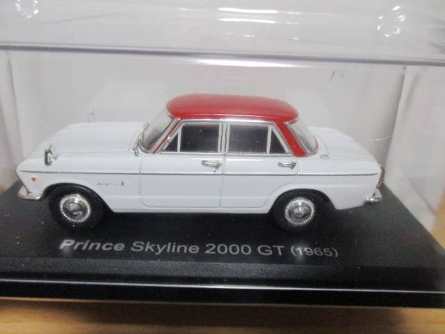 アシェット 1/43 「 プリンス スカイライン2000GT 」 1965y 赤/白 ・送料 500円(レターパック発送) ブリスター未開封品拍卖