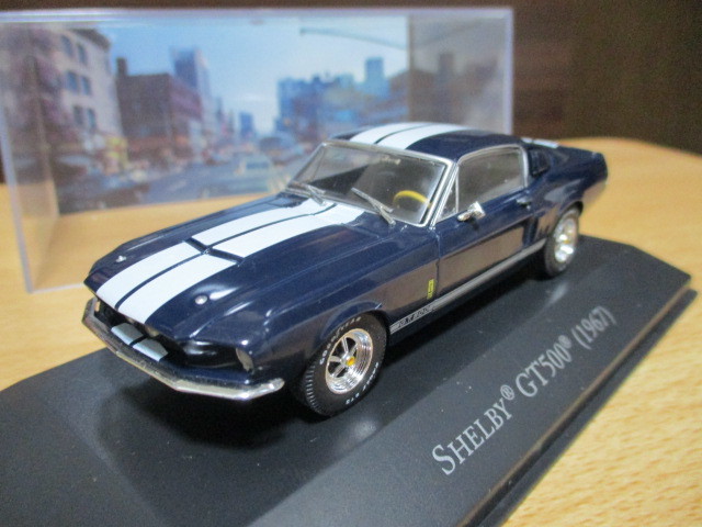 デアゴスティーニ 1/43 「 シェルビーGT500 」 ネイビーブルー ・送料 500円(レターパック発送)拍卖