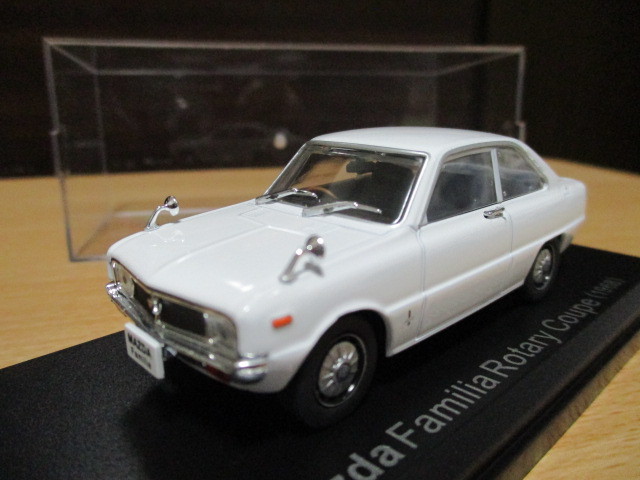 アシェット 1/43 「 マツダ ファミリア ロータリークーペ 」 ホワイト 1968y ・送料 500円 (レターパック発送)訳あり拍卖