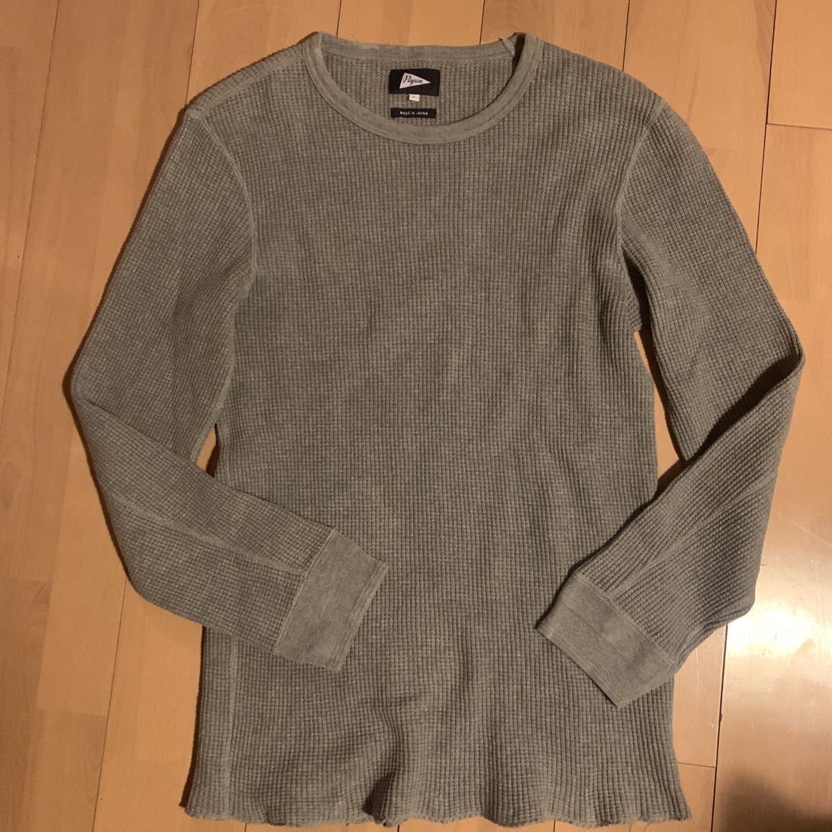 【Pilgrim Surf+Supply】ピルグリム ワッフルサーマル 長袖Tシャツ L 日本製拍卖