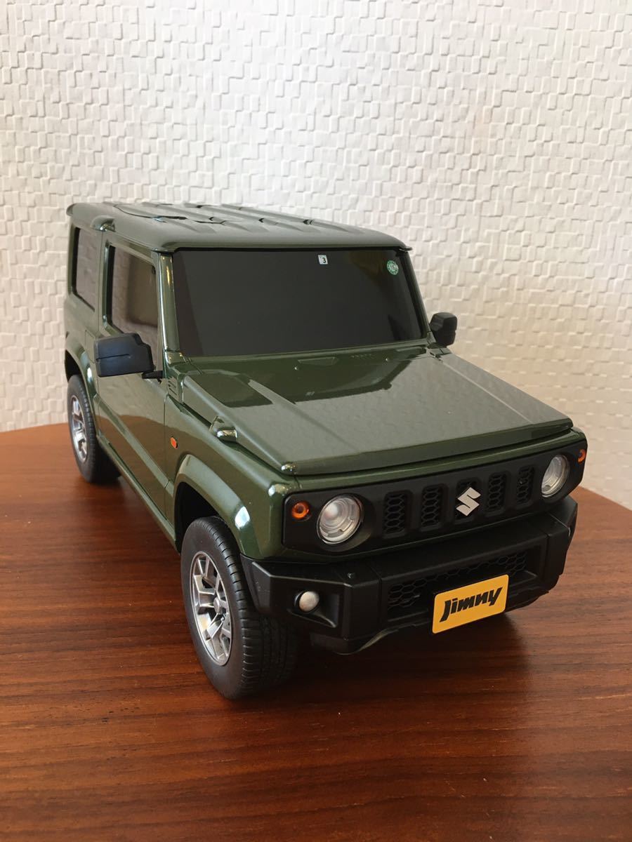 値下げ!スズキ ジムニー JIMNY ★ SUZUKI 軽自動車 ウェットティシュケース 1/12スケール 緑 ジャングルグリーン ギフト ライセンス取得 拍卖