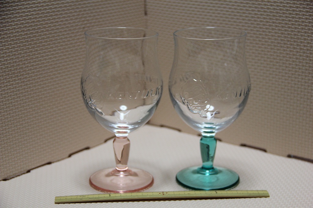 ガラス製 ケンタッキー フライド チキン カーネルサンダース ペア ワイングラス 検索 マスコット グラス コップ 非売品 グッズ ノベルティ拍卖