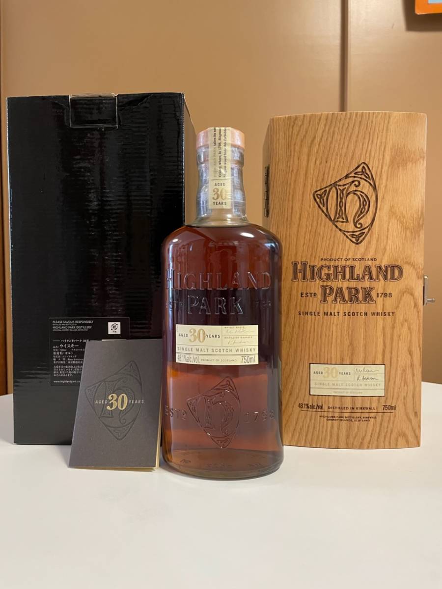 【希少! 美品】【正規輸入品】 ハイランドパーク30年【HIGH LAND PARK 30years】/48.1度/750ml拍卖