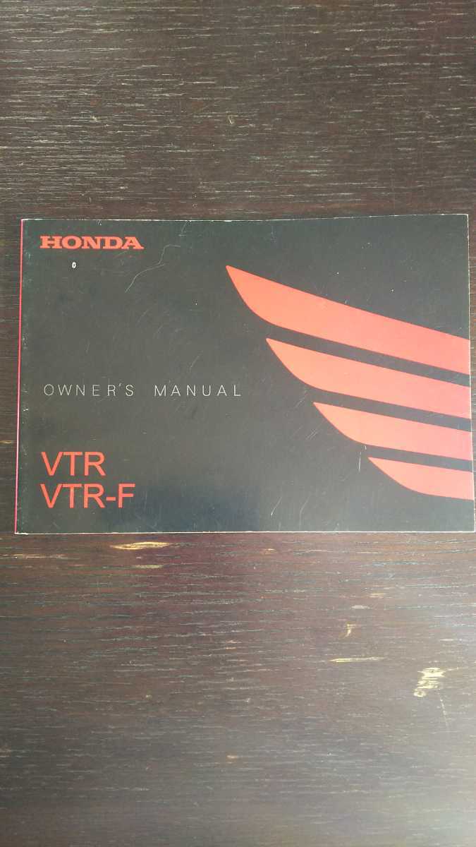 横浜発/HONDA/VTR/VTR-F/OWNER'S MANUAL/ホンダ 拍卖