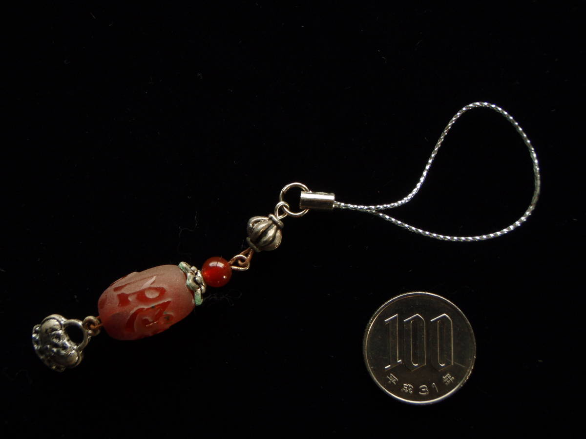 玉手箱シリ-ズ イ-217 六字真言天珠&赤瑪瑙 クリスタル拍卖