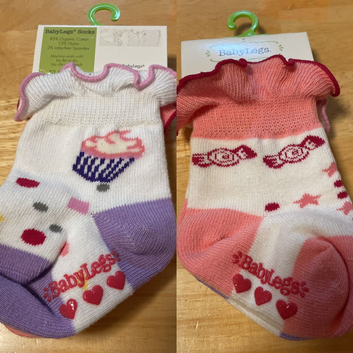 【送料無料】BabyLegs ベビー用靴下セット ベビーソックス 0-12m 80サイズ 0歳 1歳 キャンディ カップケーキ拍卖