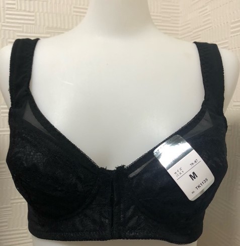 送料無料 M 前開ブラジャー らくブラ 肌着 入院 手術 授乳 背中補正拍卖