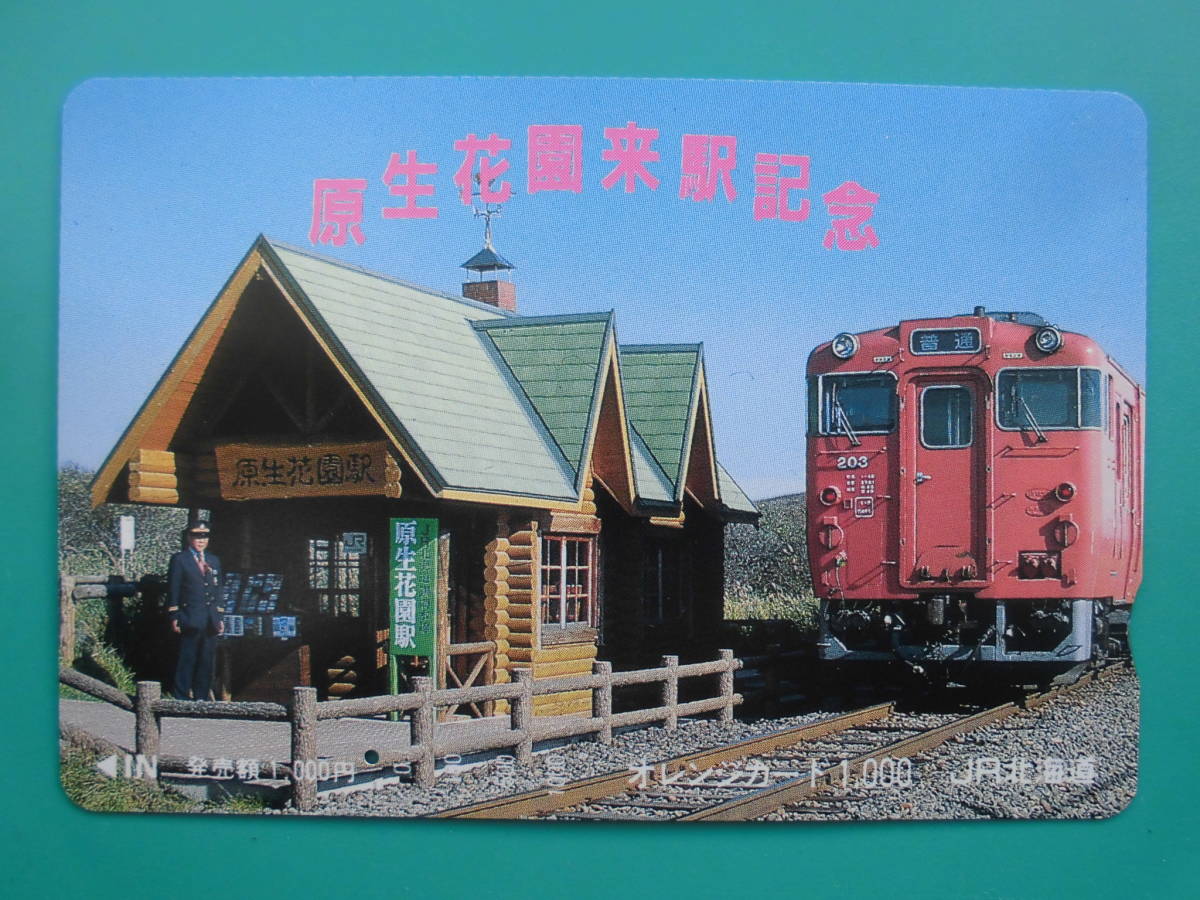 JR北 オレカ 使用済 原生花園 来駅記念 ① 1穴 【送料無料】拍卖