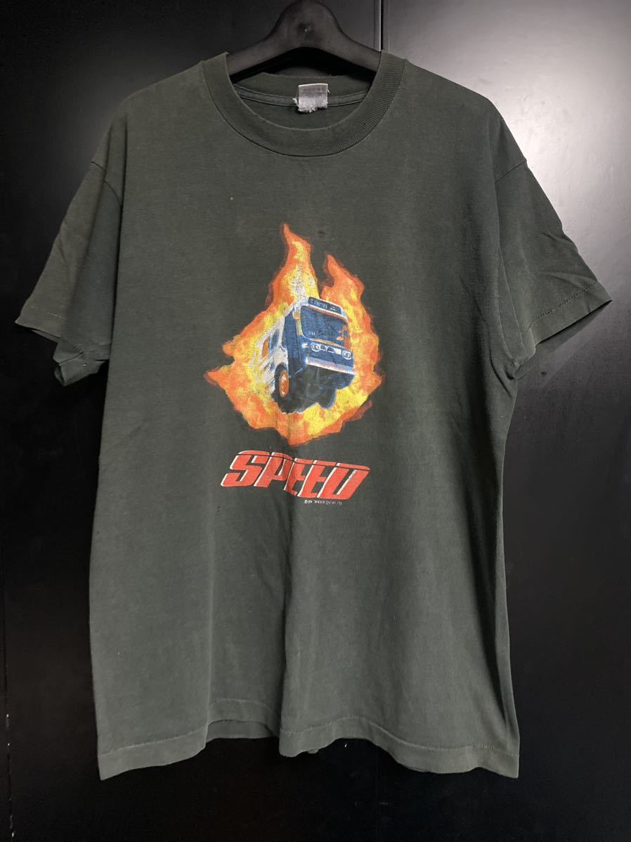 90'S 当時物 映画SPEED Tシャツ ヴィンテージ サイズL 映画スピードTシャツ コピーライト USA製 映画Tシャツ vintage 拍卖