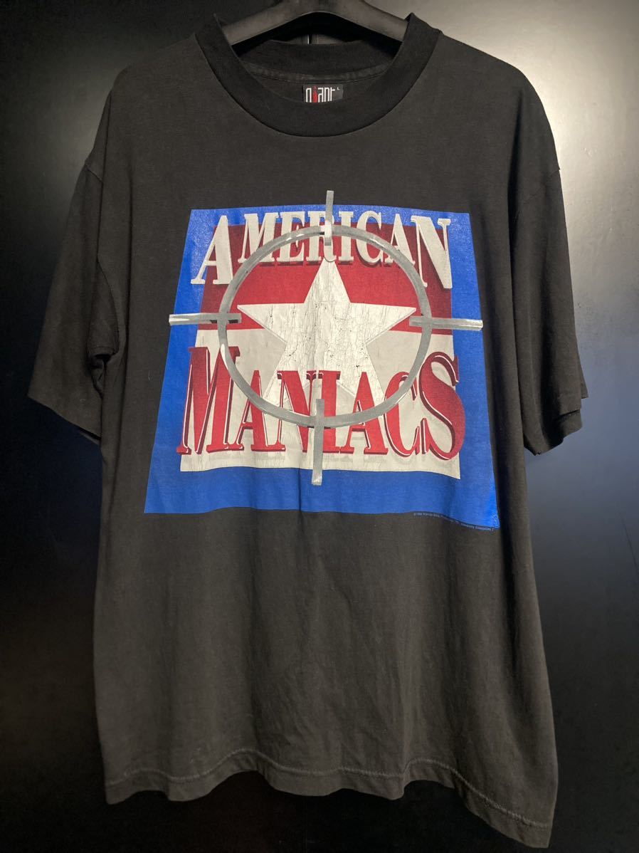 90'S当時物 Natural Born Killers Tシャツ ヴィンテージ L ブラック L7 NINE INCH NAILS レイジ USA製 ナチュラルボーンキラーズTシャツ拍卖