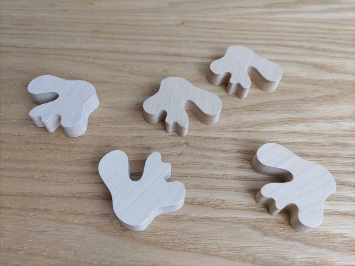 イッタラ アアルト ポットガード木製 5個セット カトラリーレストや箸置きにも 未使用新品拍卖