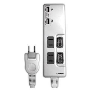 同梱可能 節電タップ 2個口+2USBポート 1.5m 自動識別IC付スマホタブレット充電対応 USB2ポート付 HIDISC HDUTC2U2WH白/0227拍卖