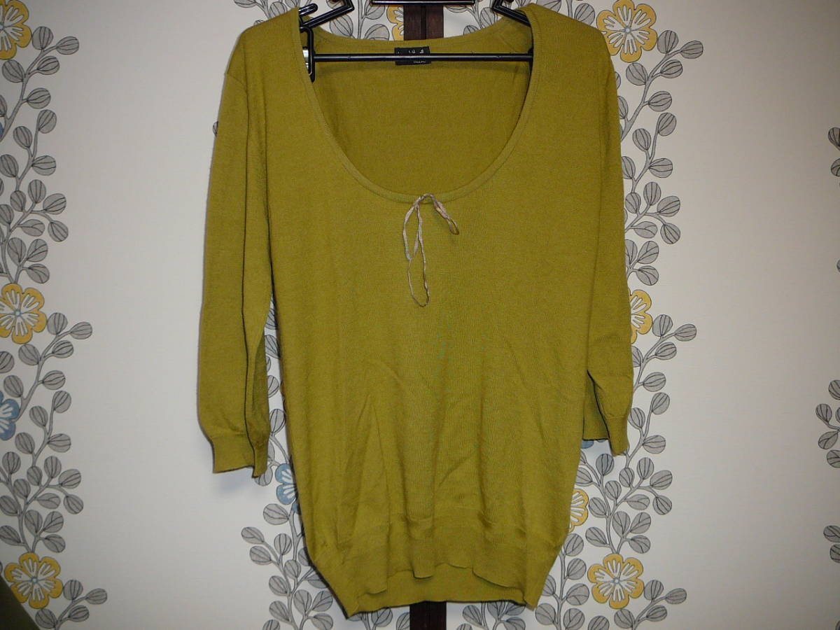 美品 マーガレットハウエル イングランド ニット サイズⅡ カラシ カシミヤ混 日本製 (株)アングローバル 拍卖