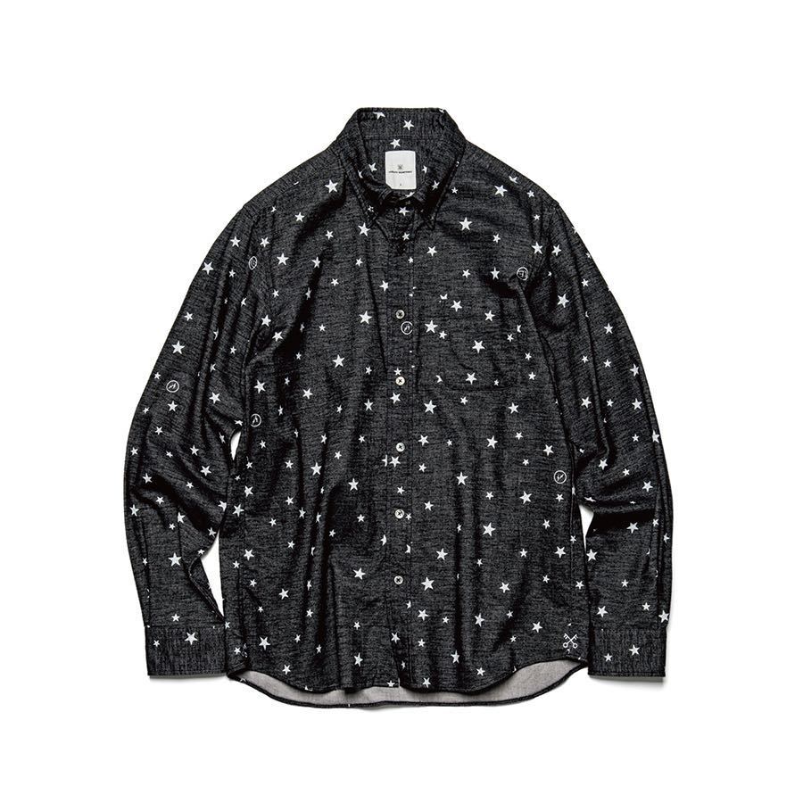 【良品】【レターパックプラス対応】 uniform experiment UE ユニフォームエクスペリメント SOPHNET ソフ STAR FLANNEL B.D SHIRT シャツ拍卖