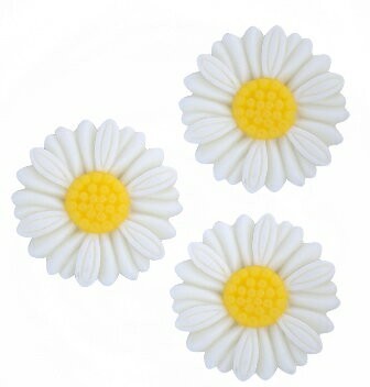 デイジー20個カボション貼り付け手芸アクセサリーパーツスクラップブッキングレジン材料/サイズ27mm拍卖