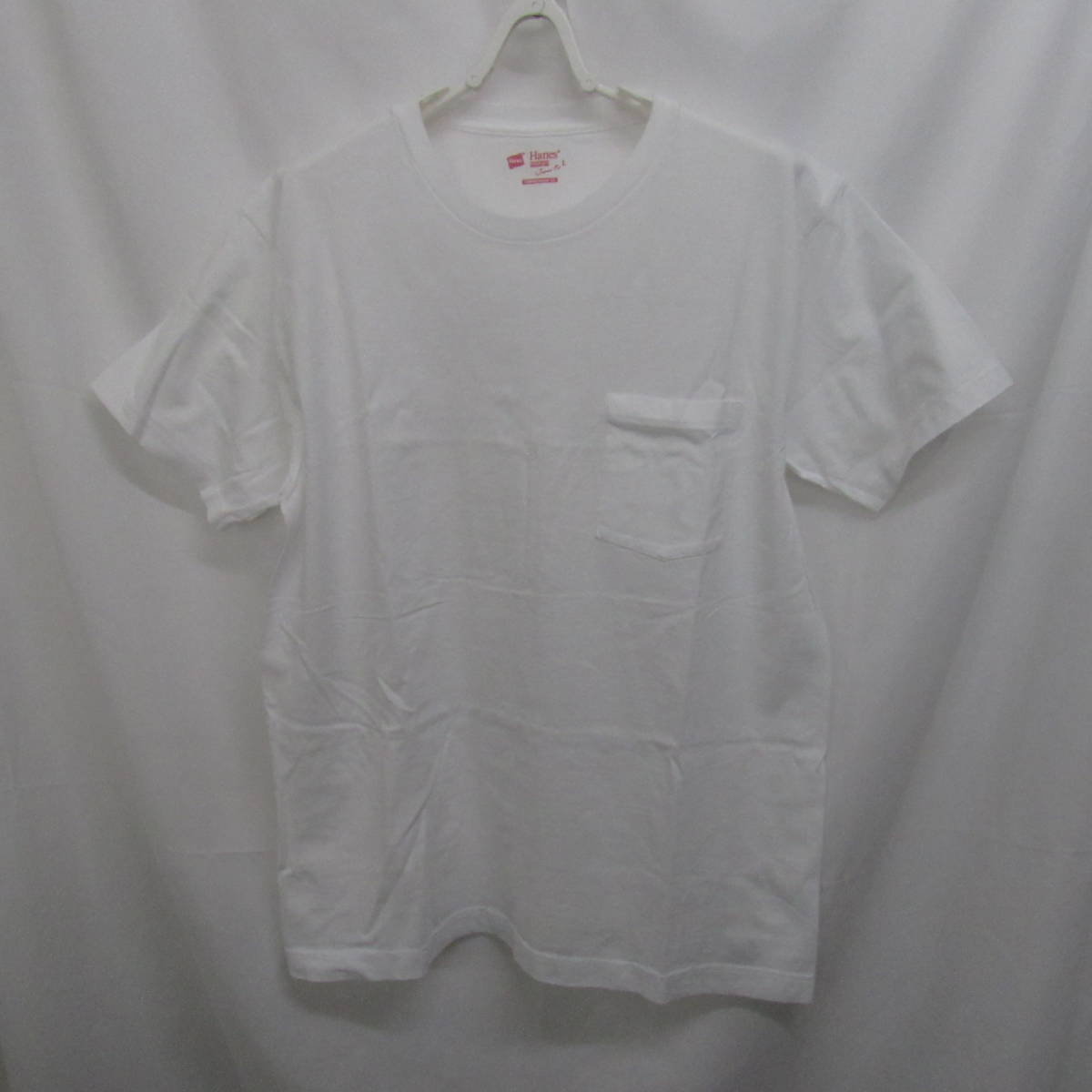 88-00422 送料無料 【アウトレット品】 Hanes ヘインズ 半袖Tシャツ 2枚組 クルーネック メンズ Lサイズ ホワイト/ブラック拍卖