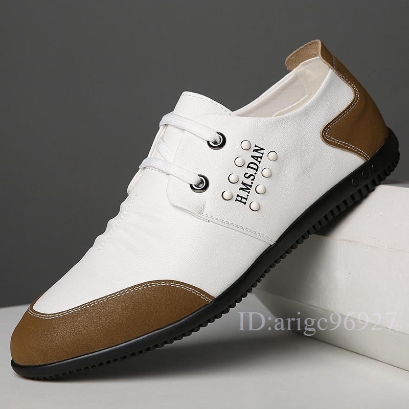 H835★☆メンズ スニーカー インソール シークレットシューズ スリッポン 紳士靴 ドライビングシューズ 色/サイズ選択可 24~27cm 黒 27cm拍卖