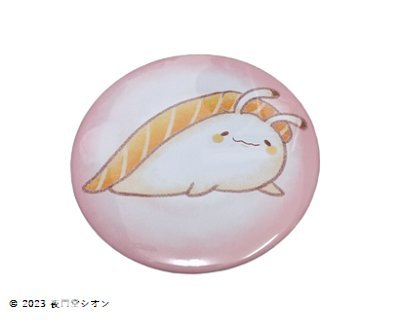 当店オリジナル 可愛い でんでんすし かたつむり お寿司 でんでんさーもん サーモン 缶バッジ 缶バッチ 新品 送料無料拍卖