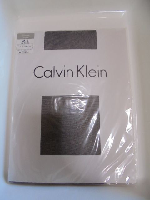 新品 Calvin Klein カルバン・クライン ck shimmer sheer ストッキング M~L ブラックシマー拍卖
