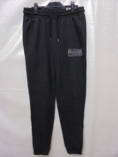 【KCM】Z-puma-246-M★展示品★【PUMA/プーマ】メンズ スウェットパンツ レギュラーフィット 853730-01 ブラック サイズ M拍卖