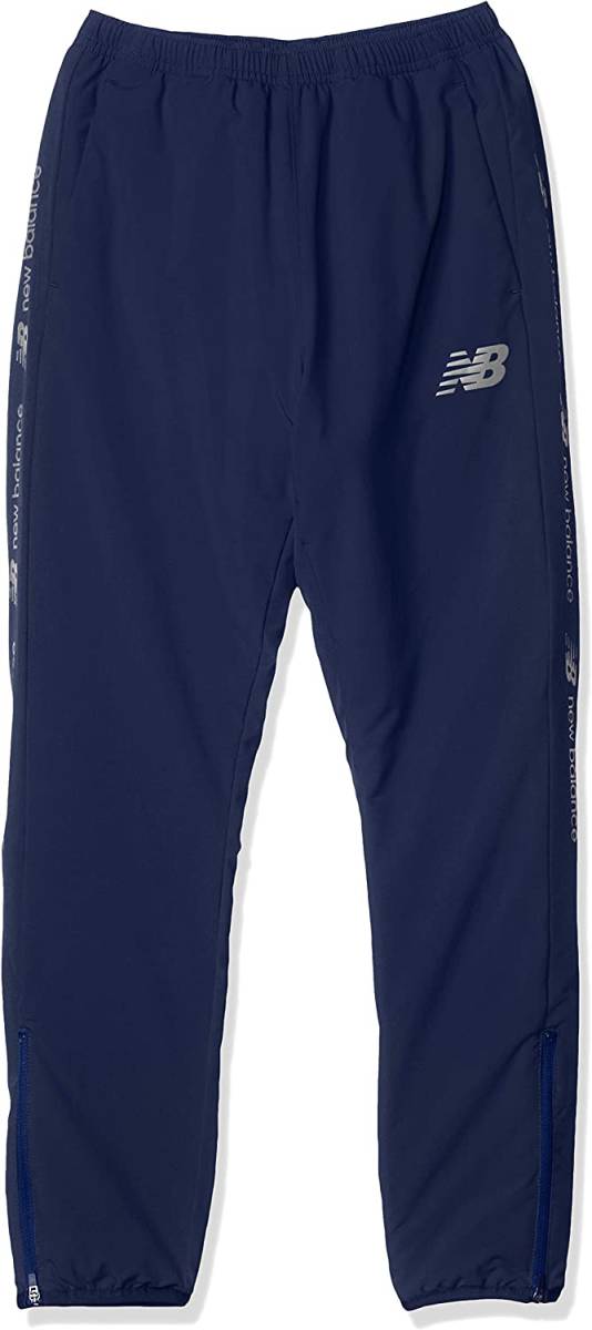 【KCM】z-new-268-160★展示品★【ニューバランス】キッズ ジュニア パテッド パンツ 中綿パンツ 防寒 JJPF9489 ネイビー サイズ 160拍卖