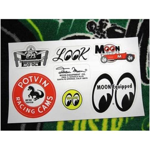 ムーンアイズ 7デザイン ステッカー シートMOON EYES STICKER拍卖