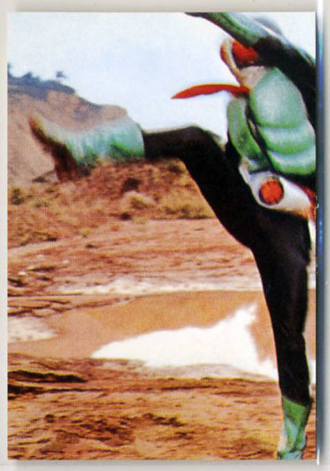 ◆防水対策 厚紙補強 カルビー 仮面ライダーチップスカード(1999 復刻版)97番 旧1号ライダーと2号ライダーの違い・2 「変身ベルト」即決拍卖