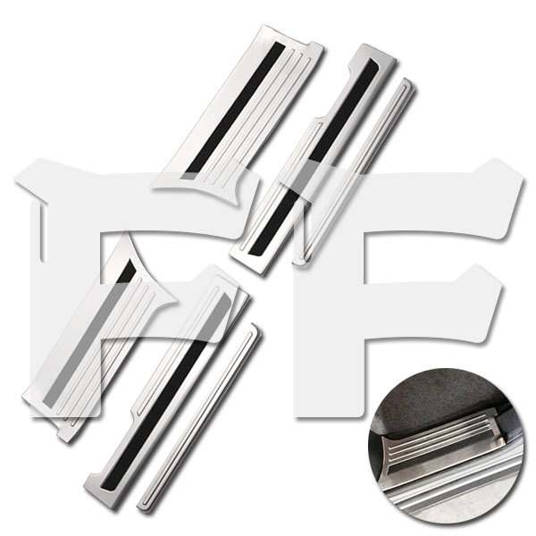 送料無料● スズキ スペーシア ギア MK53S 2019年~ ステップカバー スカッフプレート 内装 メッキ ステンレス カスタム ガーニッシュ拍卖