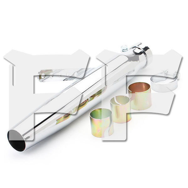 送料無料● オートバイ マフラー 排気管 バイク 差込内径36-45mm 全長435mm ハーレー SR400 SR500 W400 W650 W800 新品拍卖