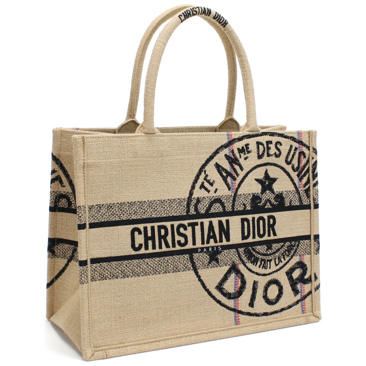 ディオール Christian Dior トートバッグ ブランド ブックトート ロゴ 通勤 通学 ママバッグ M1296 ZRUW 918 ベージュ系 マルチカラー拍卖