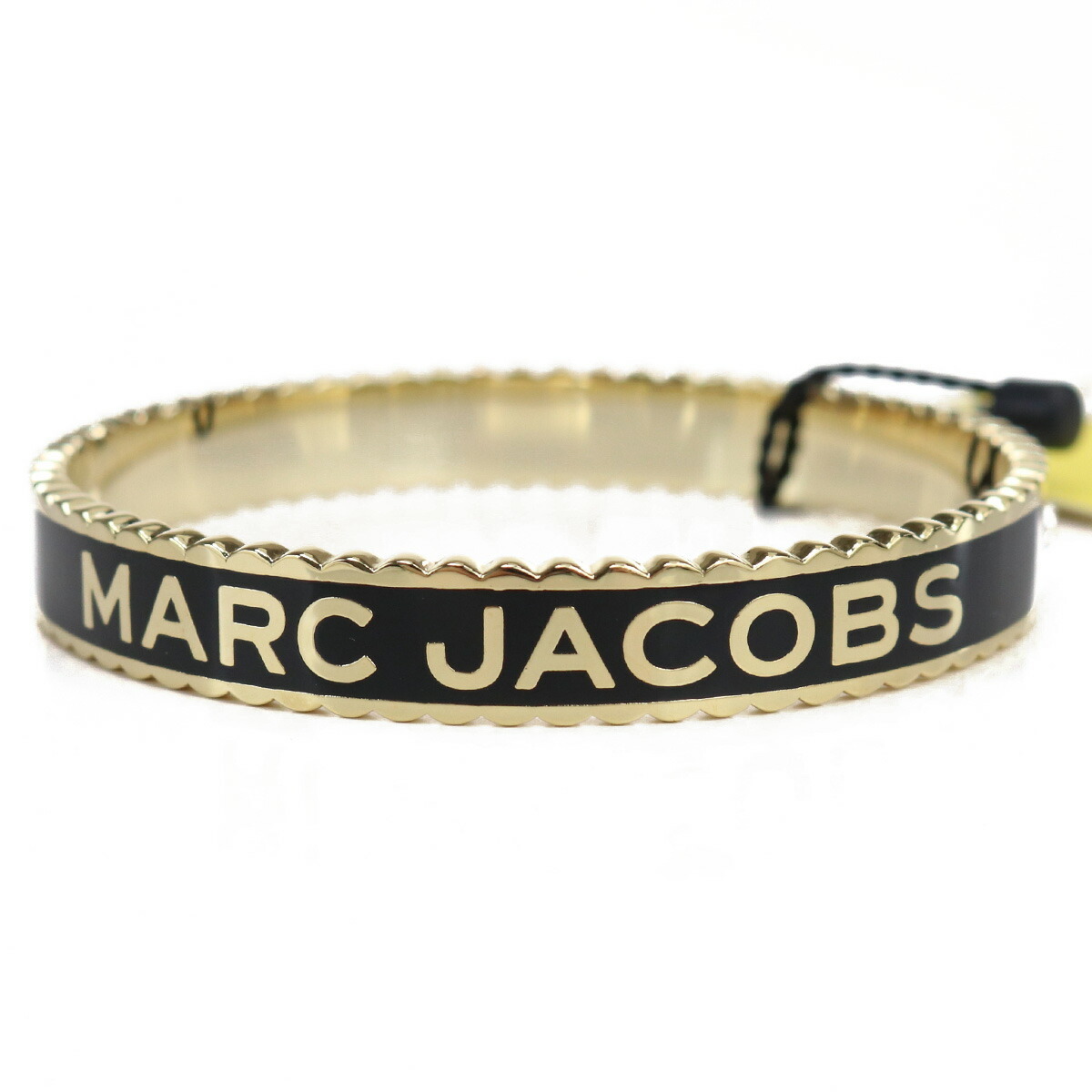 マークジェイコブス MARC JACOBS THE MEDALLION LG BANGLE バングル J105MT7PF22 001 BLACK-GOLD ブラック拍卖