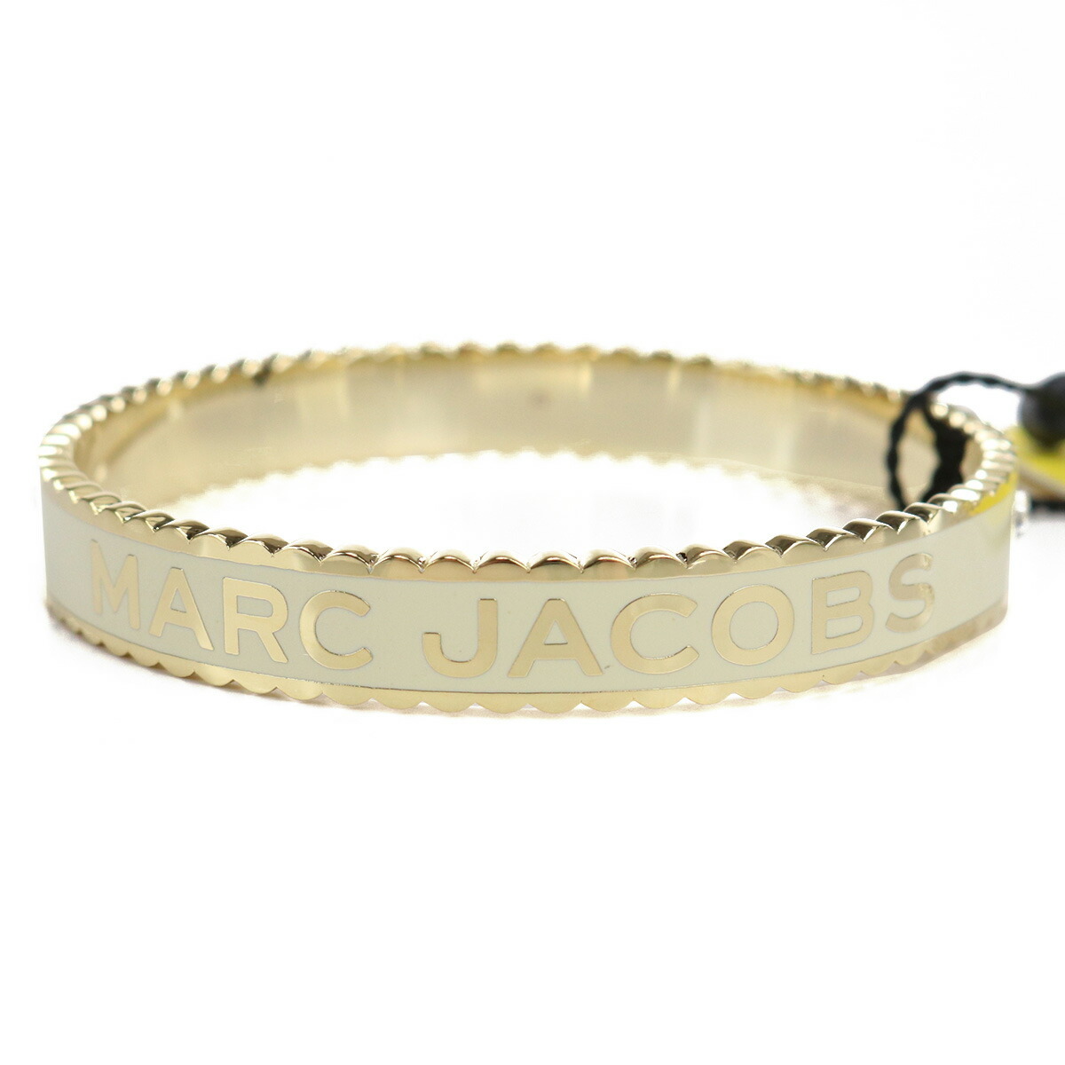 マークジェイコブス MARC JACOBS THE MEDALLION LG BANGLE バングル J105MT7PF22 108 CREAM-GOLD ホワイト系拍卖