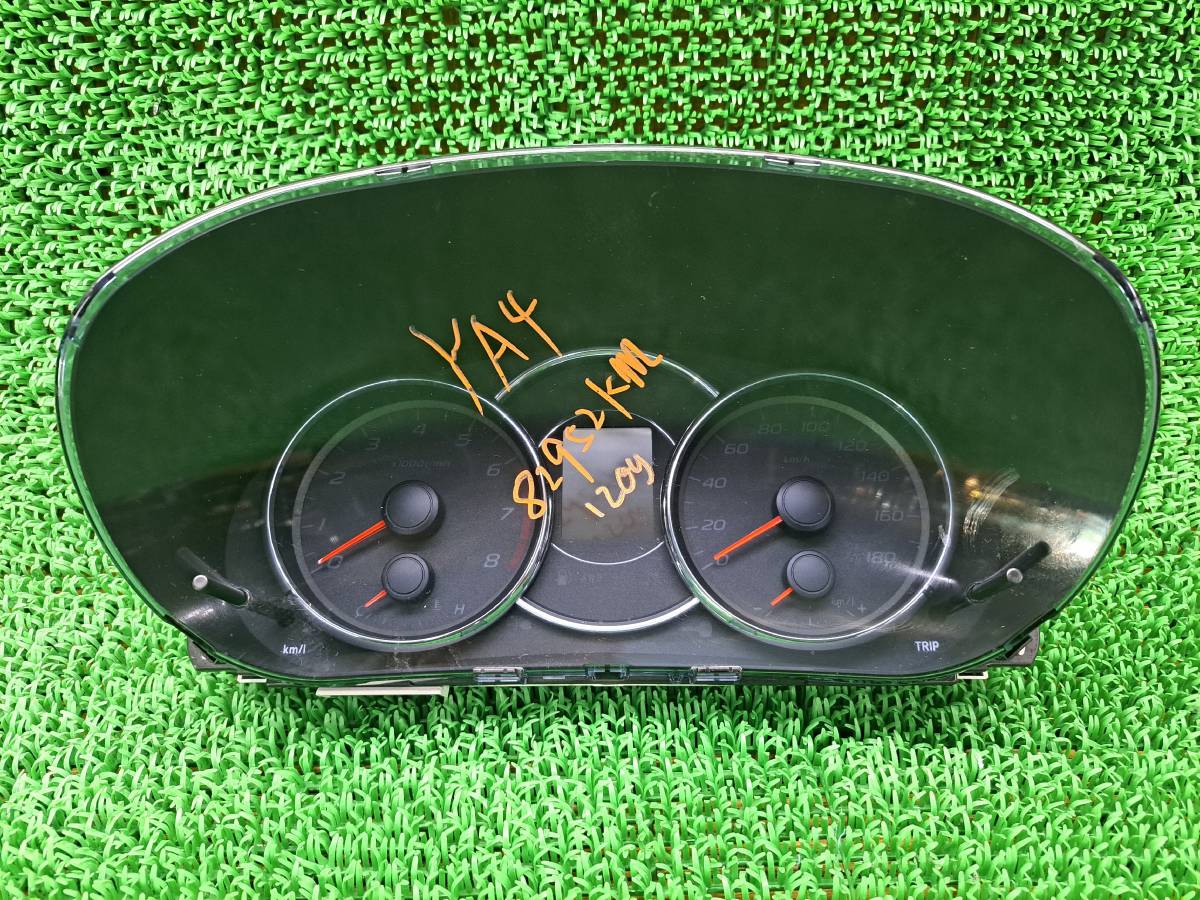 1209 スバル エクシーガ YA4 YA5 スピードメーター スピードメーターパネル 速度計 計器 タコメーター 走行 82952km拍卖