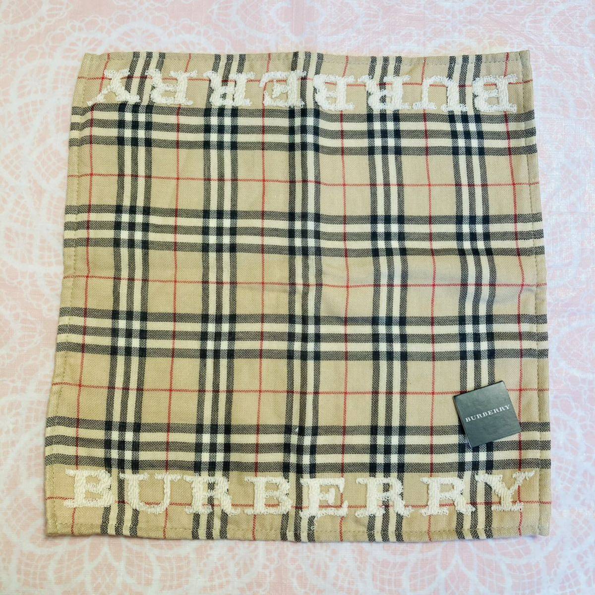 【激レア】新品/BURBERRY/タオルハンカチ/正規品/バーバリー/綿100%/未使用/即決ロゴ/匿名発送/日本製/ノバチェック/ハンドタオル/ベージュ拍卖