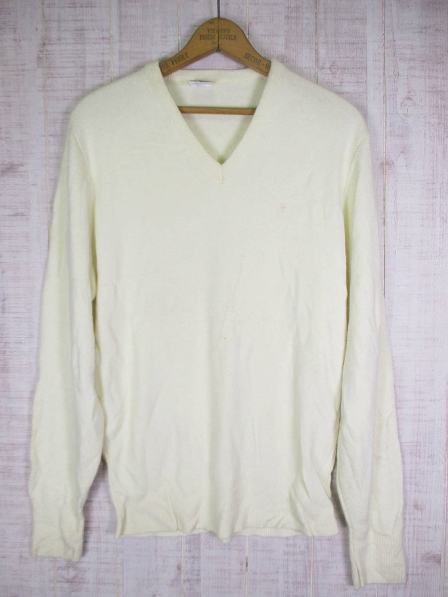 80's ヴィンテージ Pierre Cardin ピエールカルダン  Vネック セーター L #2拍卖