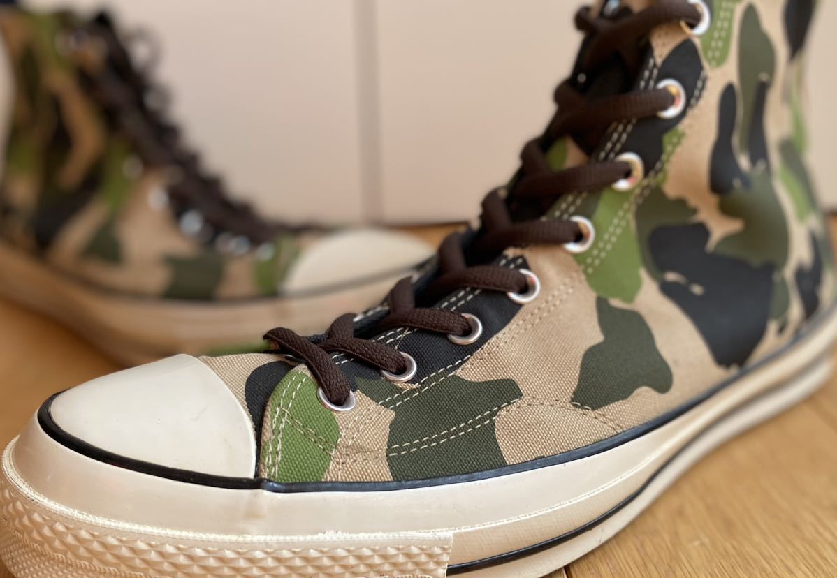 レアモデル コンバースオールスター CONVERSE チャックテイラー CT70 迷彩 カモ 15インチ拍卖