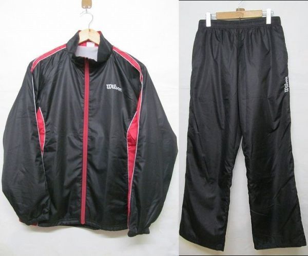 wilson ウィルソン ウインドブレーカー 上下セットアップ 黒 M b15911拍卖