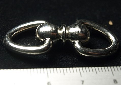 ニッケル★ウォレットチェーン・キーチェーンのよじれ(ねじれ)防止★拍卖