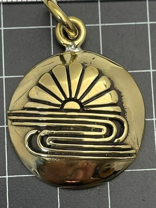 家紋ペンダント★菊水★中★キーホルダー★真鍮製拍卖