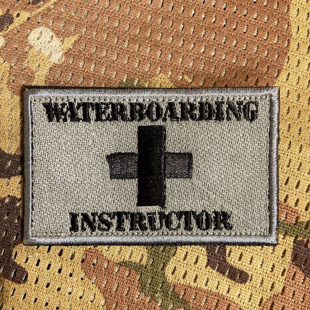 WATERBOARDING 刺繍パッチ ワッペン ベルクロ サバゲー ワッペン ベルクロ サバゲー 拍卖
