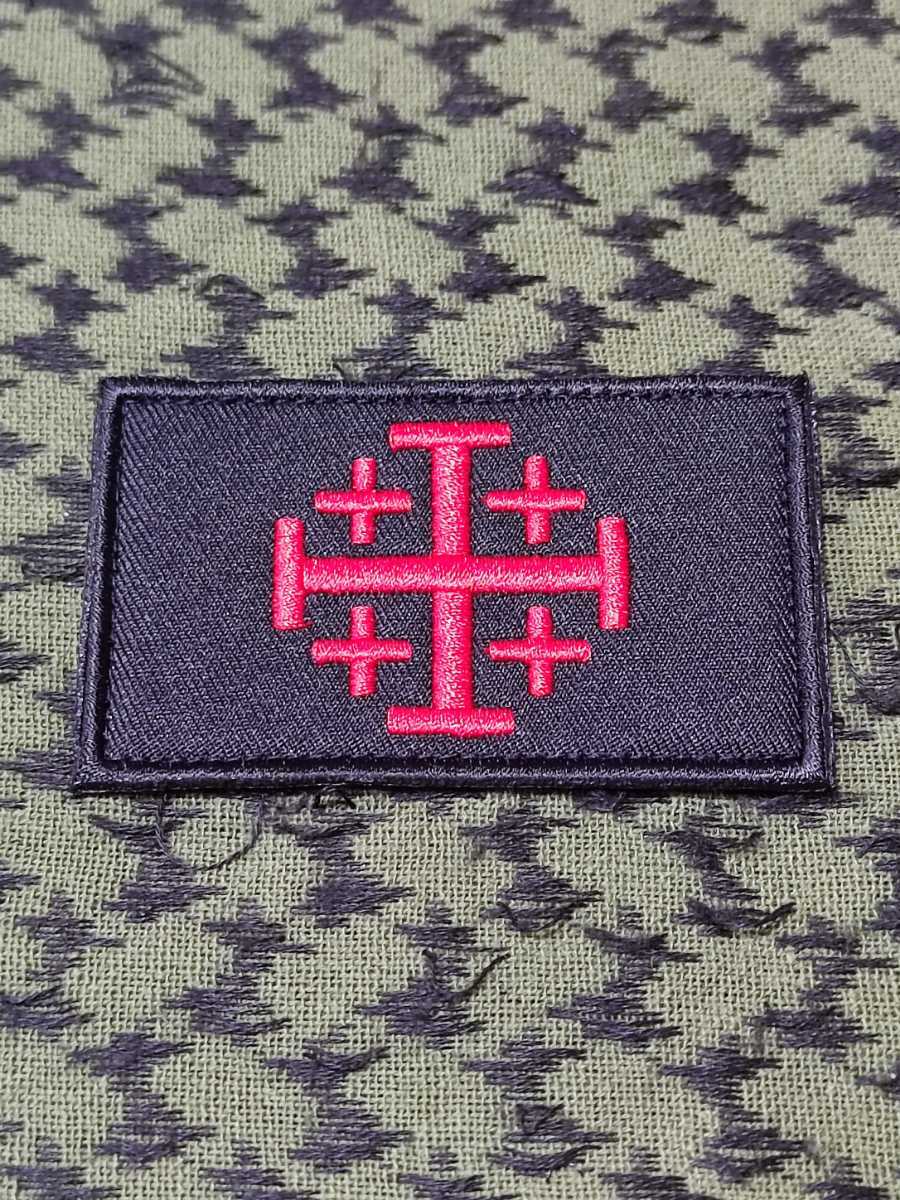 赤 クロス 刺繍 パッチ ワッペン ベルクロ サバゲー ワッペン ベルクロ サバゲー 拍卖