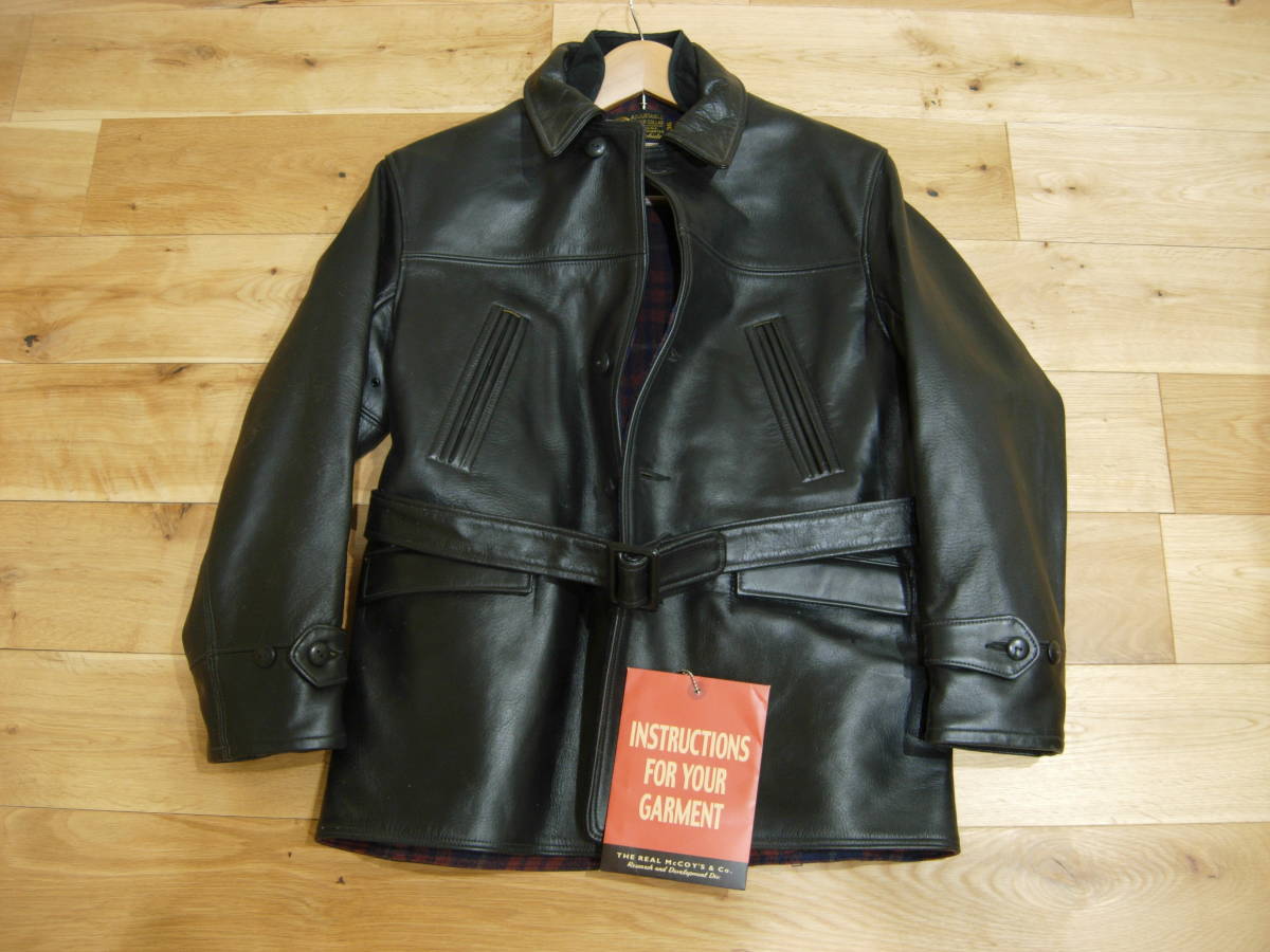 1930s 旧リアルマッコイズ 実名復刻ラフウェア カーコート ホースハイド 36 フリーホイーラーズ ブートレガーズ 旧マッコイ拍卖