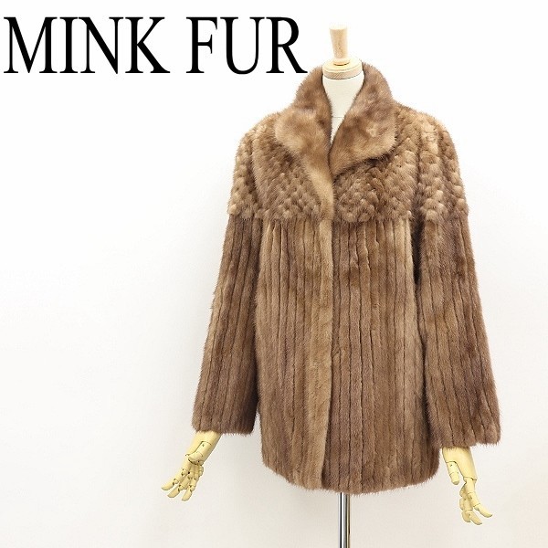 高級◆ミンクファー 毛皮 ハーフ コート ブラウン 11拍卖