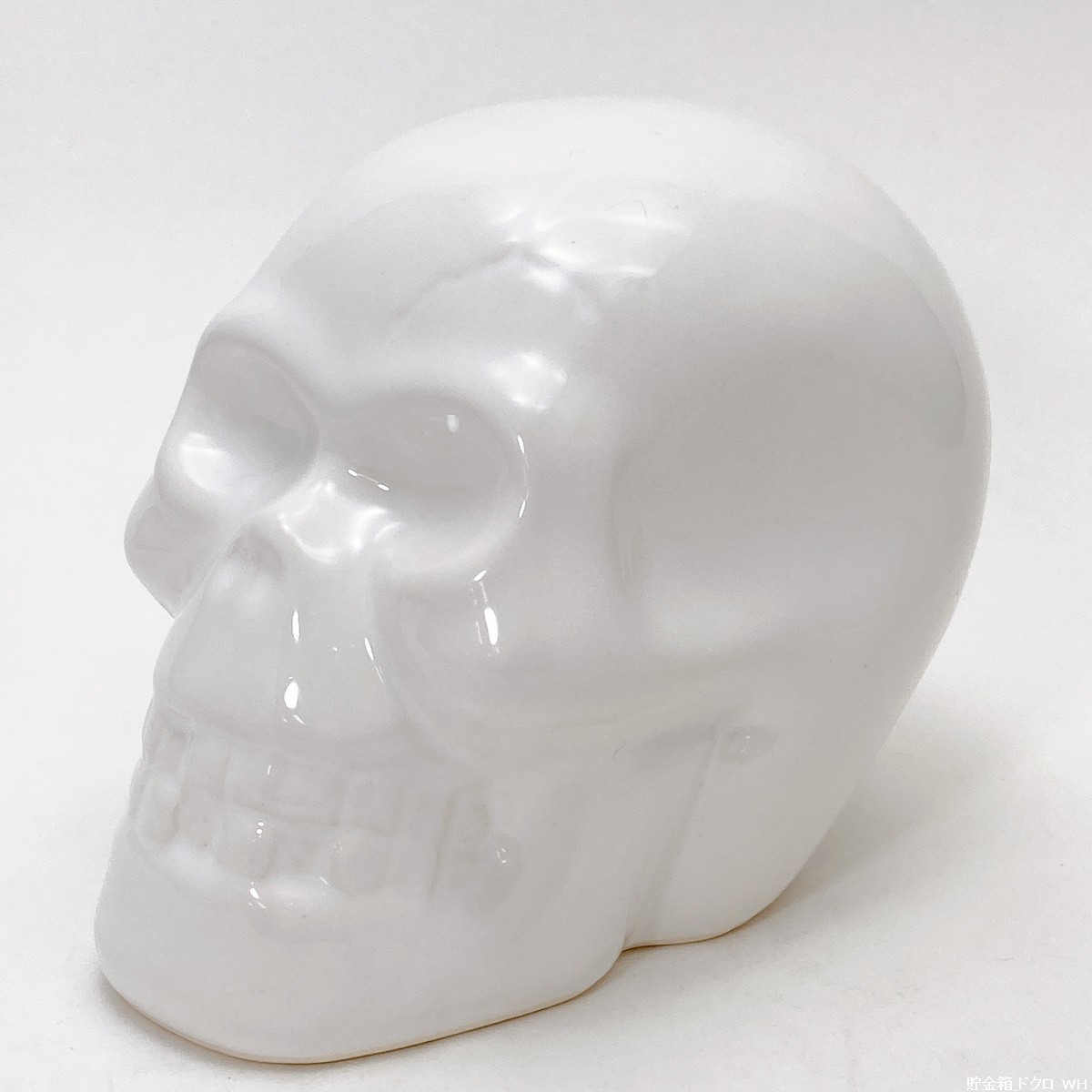 【未使用/送料660円】ドクロ 貯金箱 置物 スカル バンク ホワイト アメ雑 ディスプレイ インテリア ビンテージ 30224-1 1/3拍卖