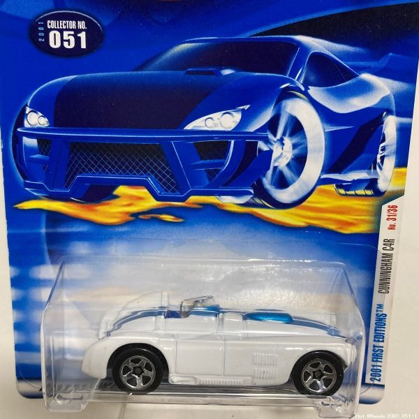 【未開封/送料230円】Hot Wheels 2001 FIRST EDITIONS No.51 CUNNINGHAM C4R ホットウィール カニンガムカー ホワイト HTW2205-51 /2拍卖