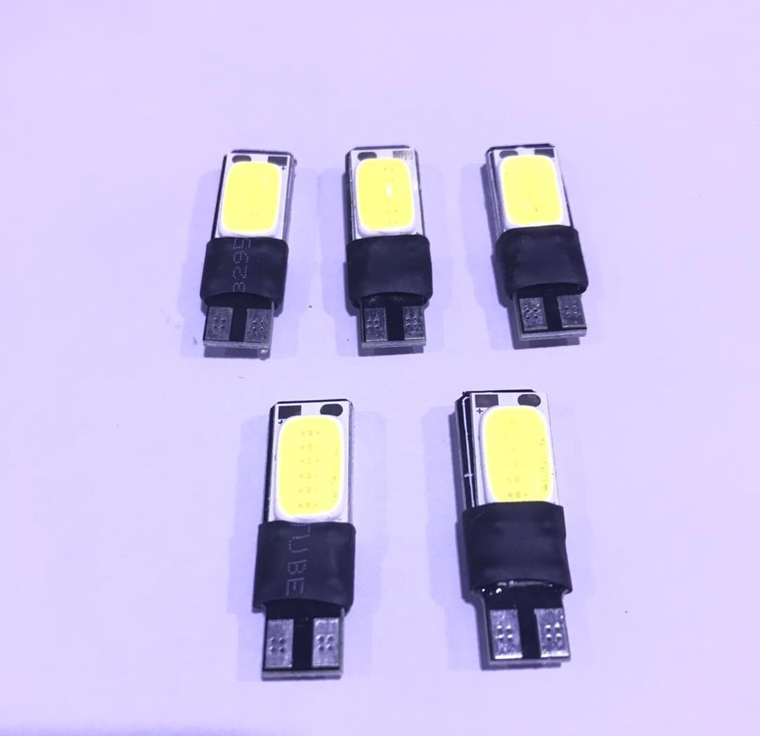 24V専用 超明るい T10 LED 両面COB(極厚COB) ポジション 5個セット トラック デコトラ ダンプ バス 大型車用 ホワイト.拍卖